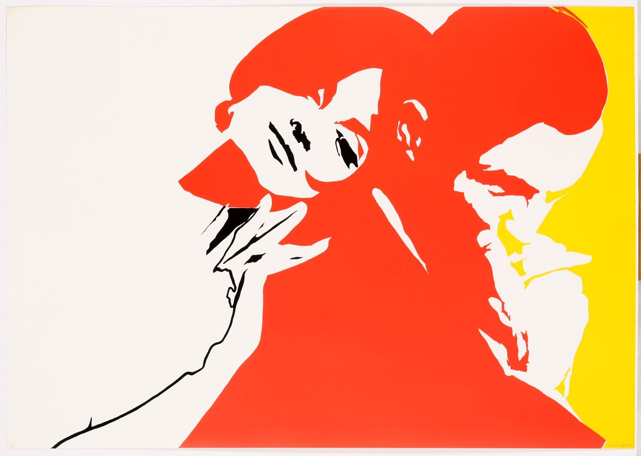 Auf diesem Bild ist das folgende Kunstwerk zu sehen: Werner Berges. „Top Stars“. 1968.