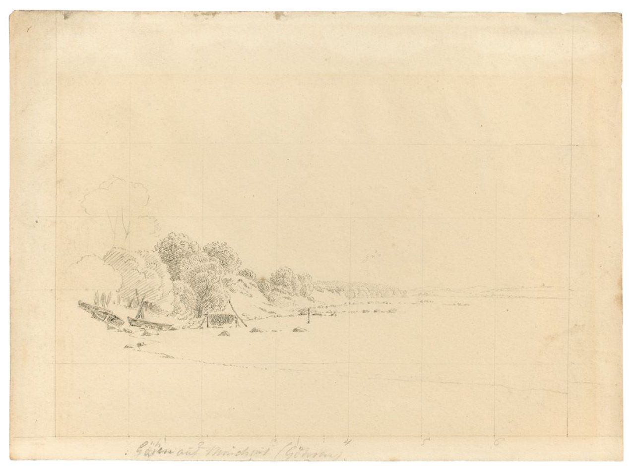 This picture shows the following artwork: Caspar David Friedrich. „Rügische Küste bei Göhren“. July 1806.