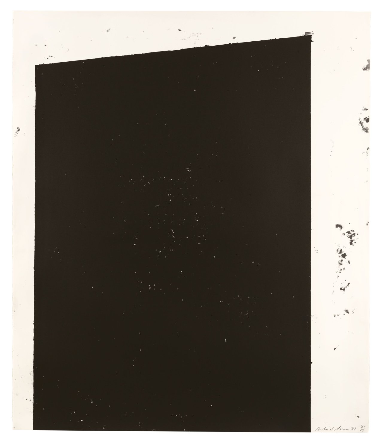 Auf diesem Bild ist das folgende Kunstwerk zu sehen: Richard Serra. „Malcolm X“. 1981.