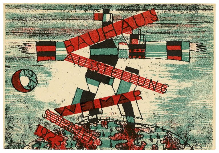 Auf diesem Bild ist das folgende Kunstwerk zu sehen: Ludwig Hirschfeld-Mack. „Bauhaus Ausstellung Weimar Sommer 1923“. 1923.