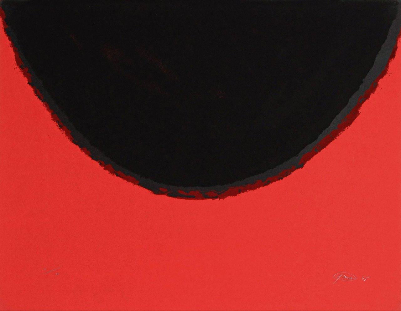 Auf diesem Bild ist das folgende Kunstwerk zu sehen: Otto Piene. „Rose oder Stern“. 1964/65.