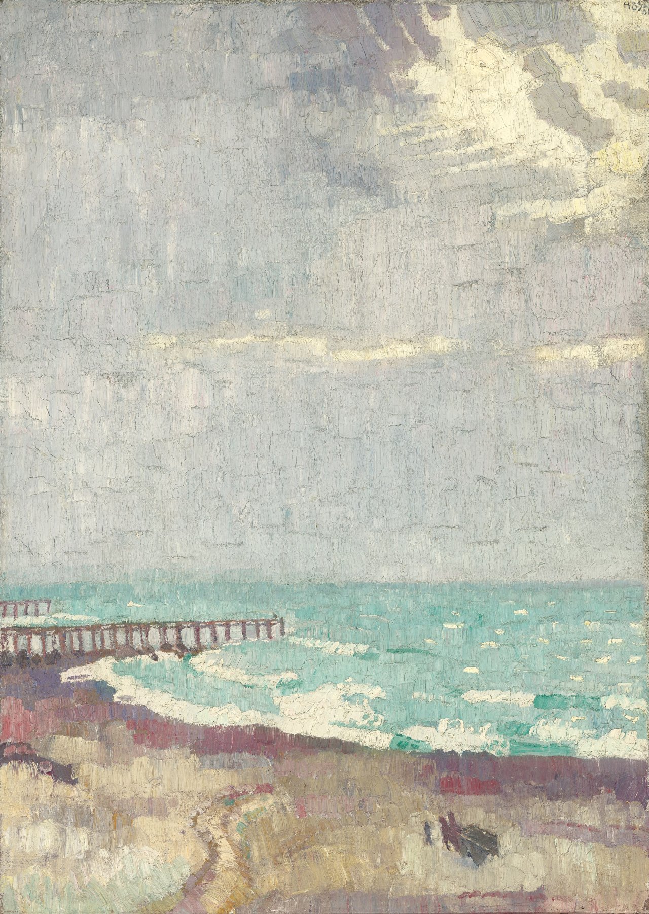 Auf diesem Bild ist das folgende Kunstwerk zu sehen: Max Beckmann. „Nebelsonne“. 1905.