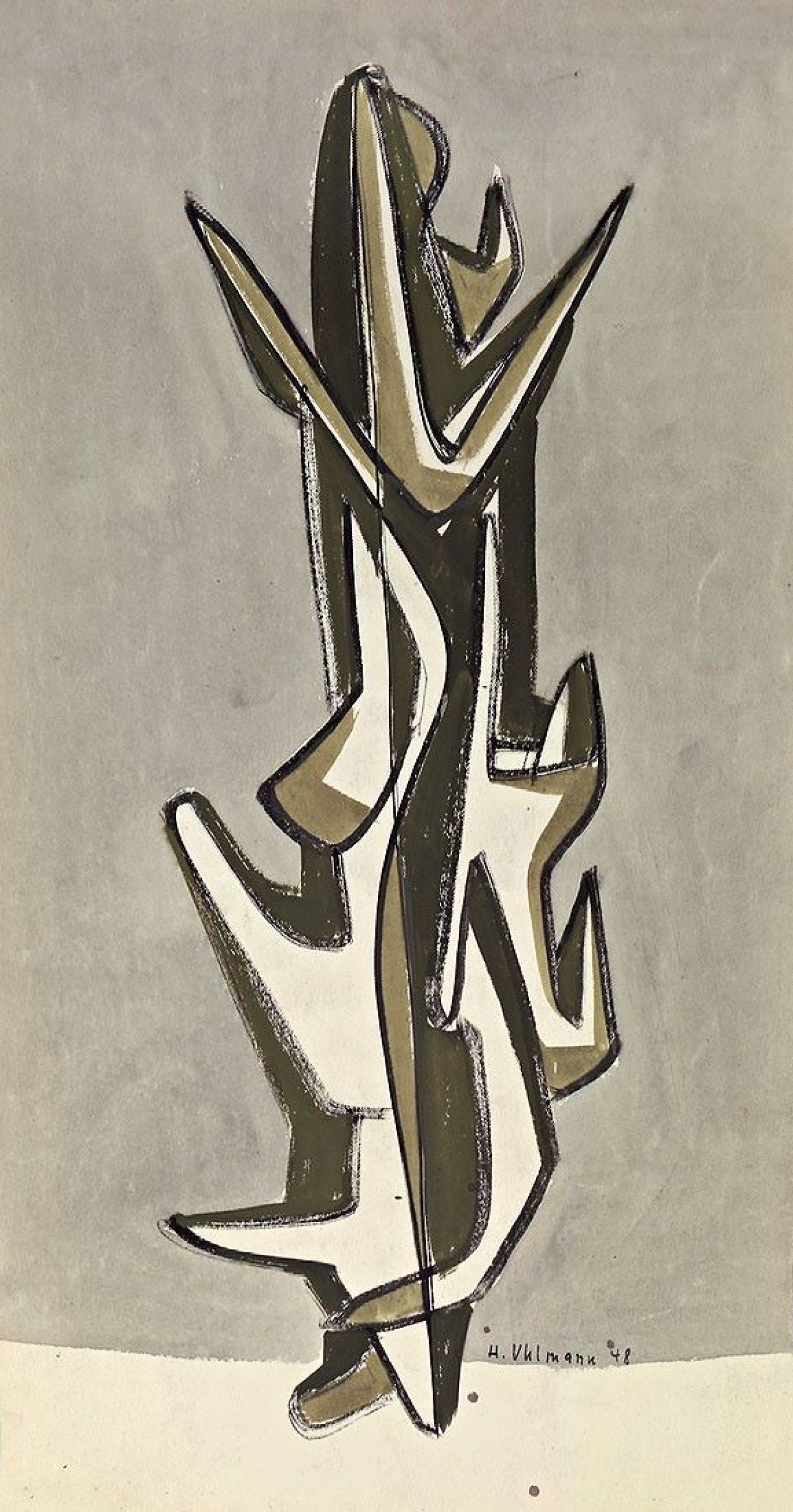 Auf diesem Bild ist das folgende Kunstwerk zu sehen: Hans Uhlmann. „Ohne Titel“. 1948.