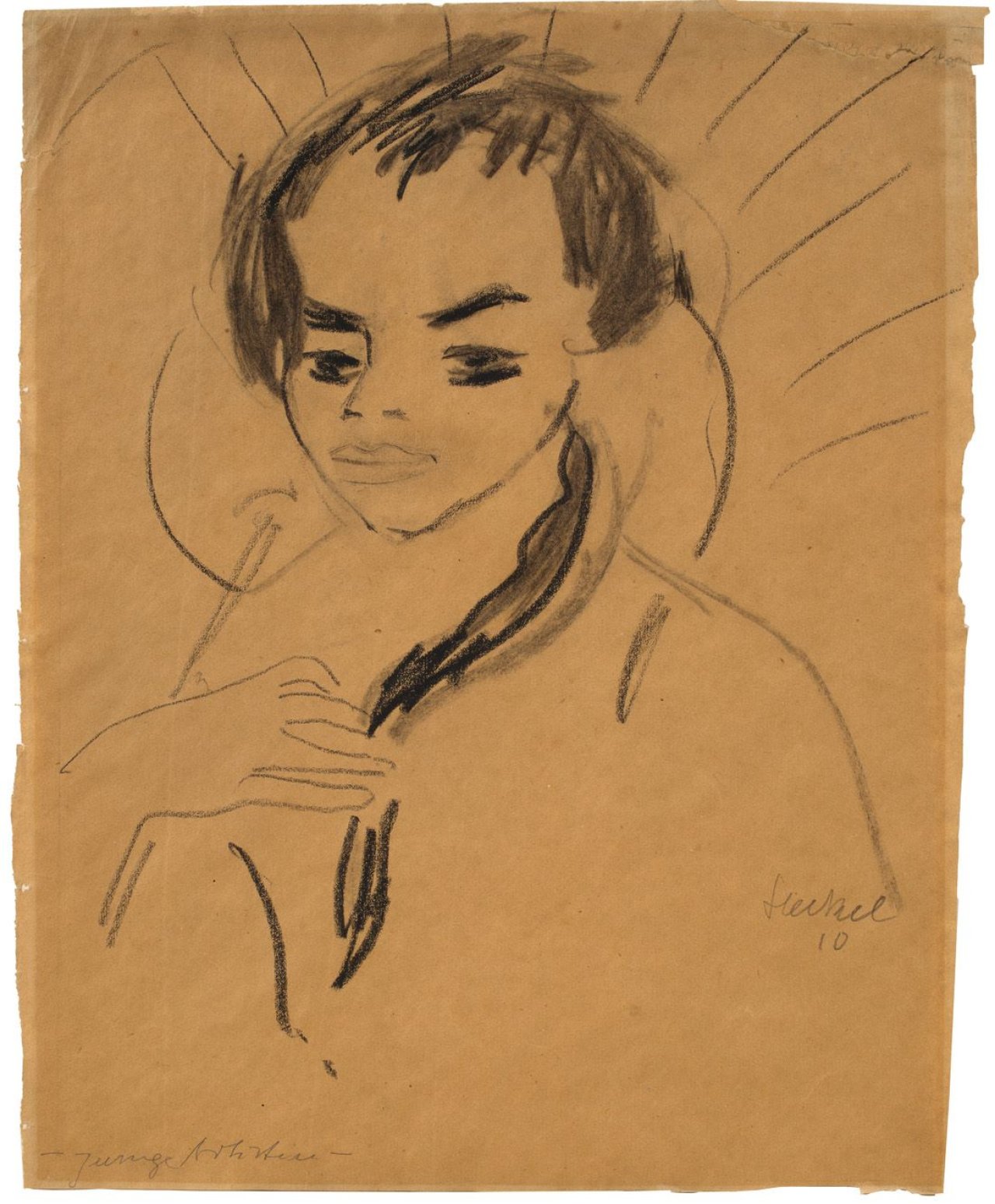 Auf diesem Bild ist das folgende Kunstwerk zu sehen: Erich Heckel. „Junge Artistin“. 1910.