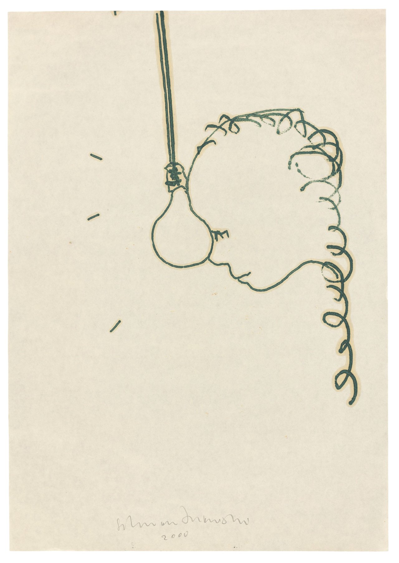 Auf diesem Bild ist das folgende Kunstwerk zu sehen: Norbert Schwontkowski. Ohne Titel. 2000.