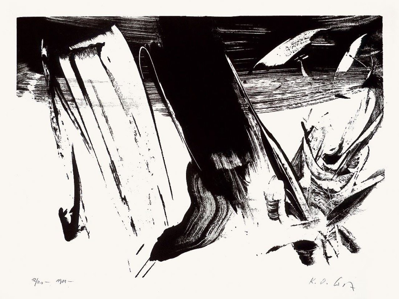 Auf diesem Bild ist das folgende Kunstwerk zu sehen: Karl Otto Götz. „o.T.” / „o.T.”. 1981/1984.