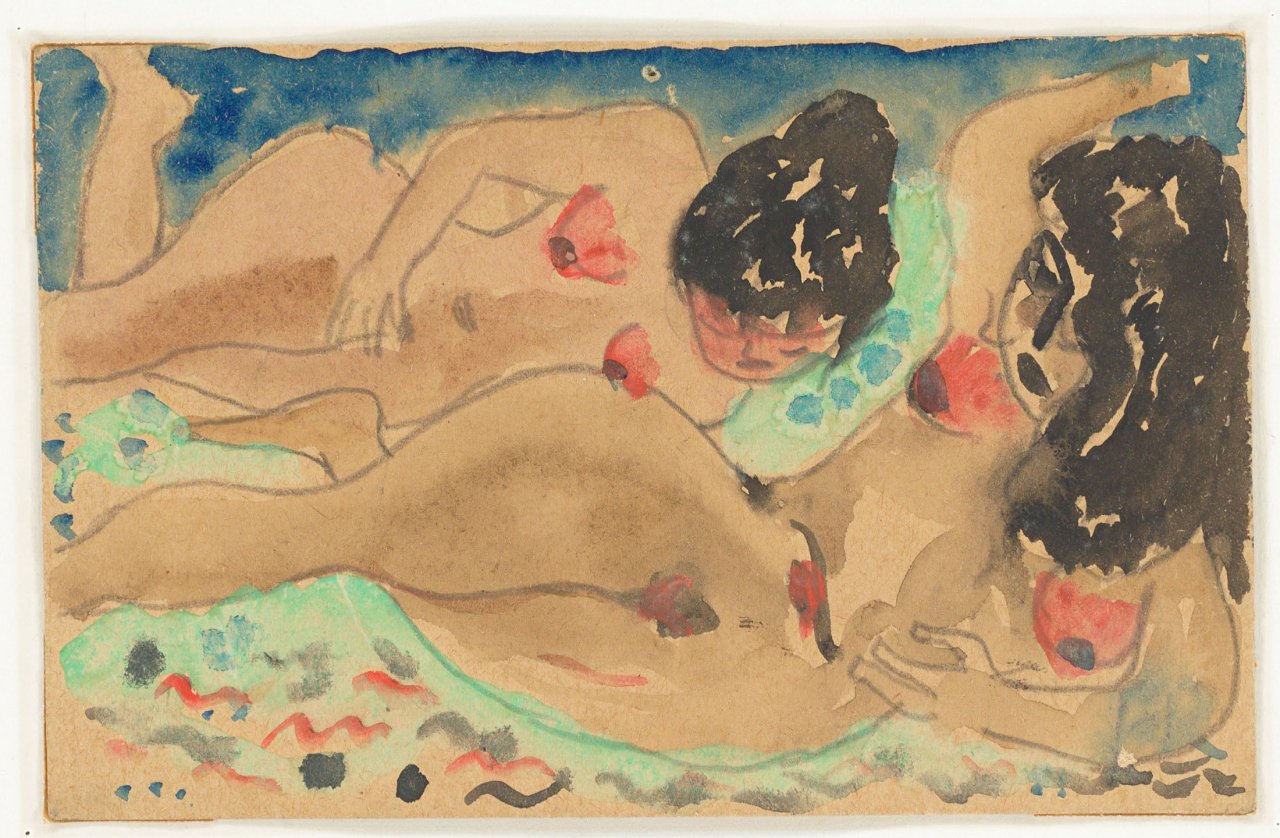 Auf diesem Bild ist das folgende Kunstwerk zu sehen: Franz Radziwill. Zwei weibliche Akte. 1921.
