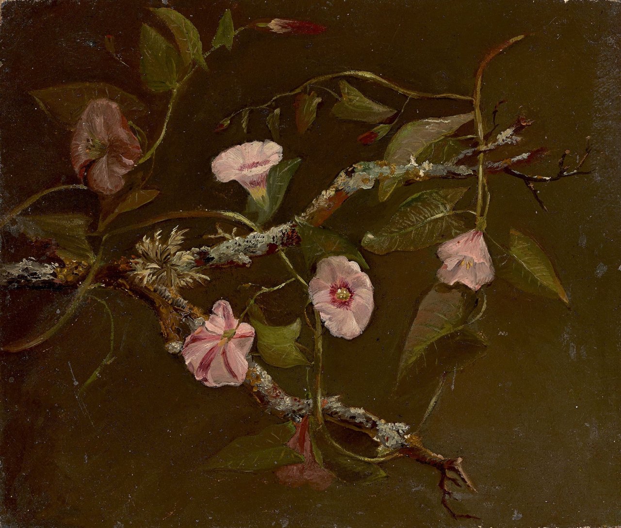 This picture shows the following artwork: Christian Friedrich Gille. „Winde am Totholz mit Flechten“.