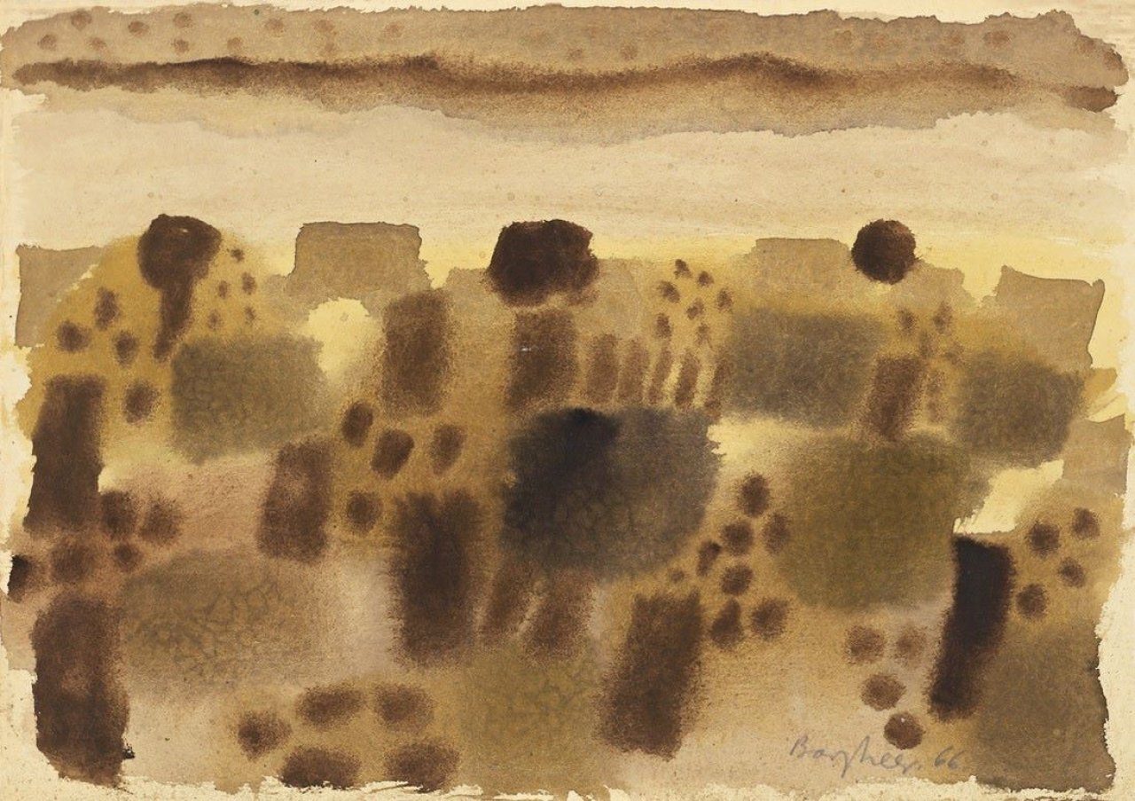 Auf diesem Bild ist das folgende Kunstwerk zu sehen: Eduard Bargheer. „Bamako“. 1966.