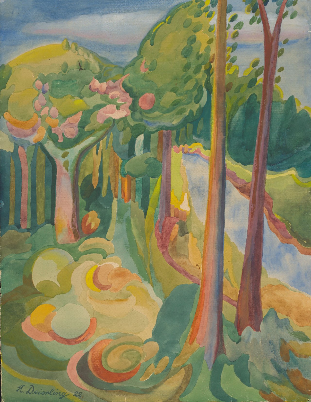 Auf diesem Bild ist das folgende Kunstwerk zu sehen: Harry Deierling. „Melankolie“. 1922.