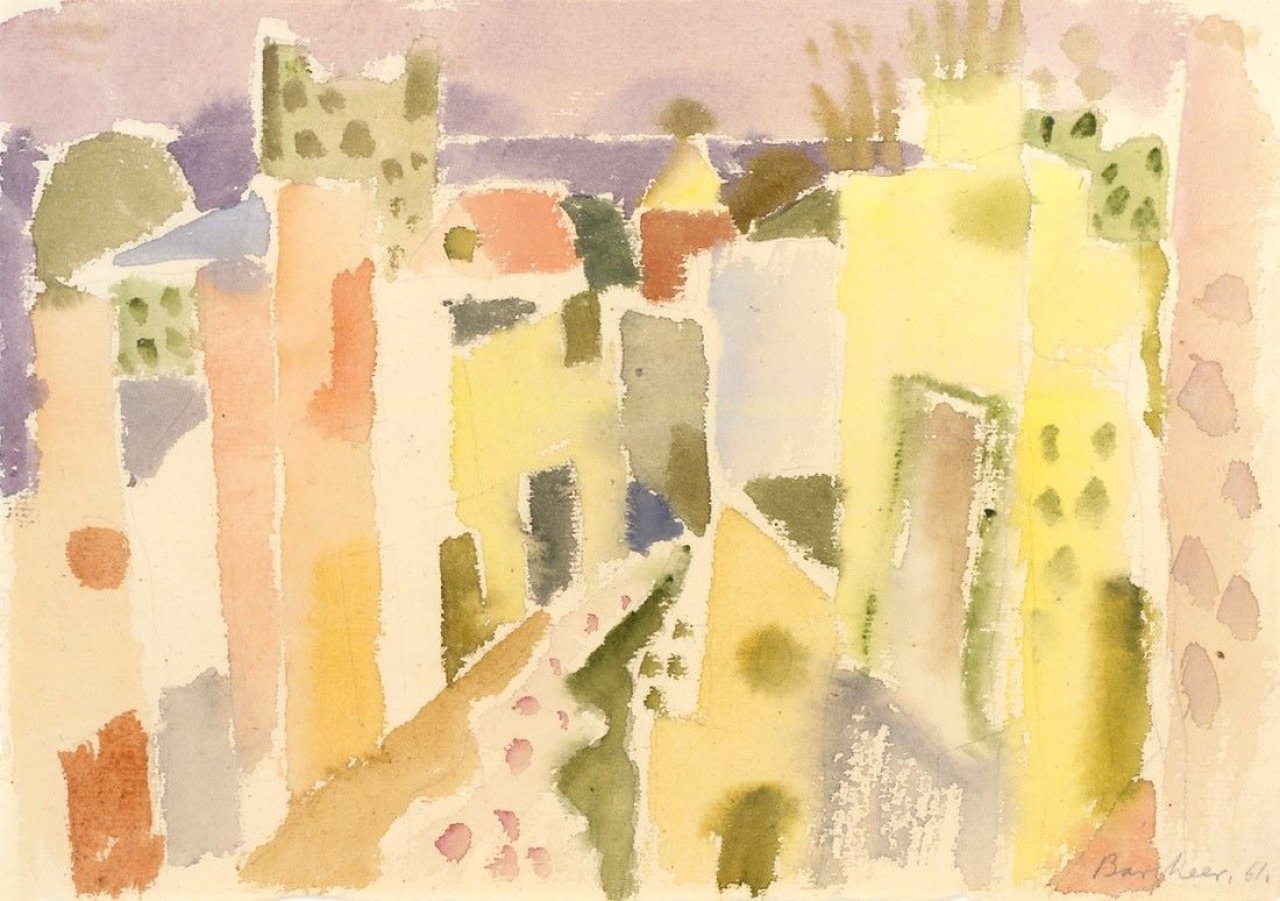 This picture shows the following artwork: Eduard Bargheer. „Sciroccolicht“. 1961.