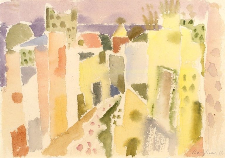 Auf diesem Bild ist das folgende Kunstwerk zu sehen: Eduard Bargheer. „Sciroccolicht“. 1961.