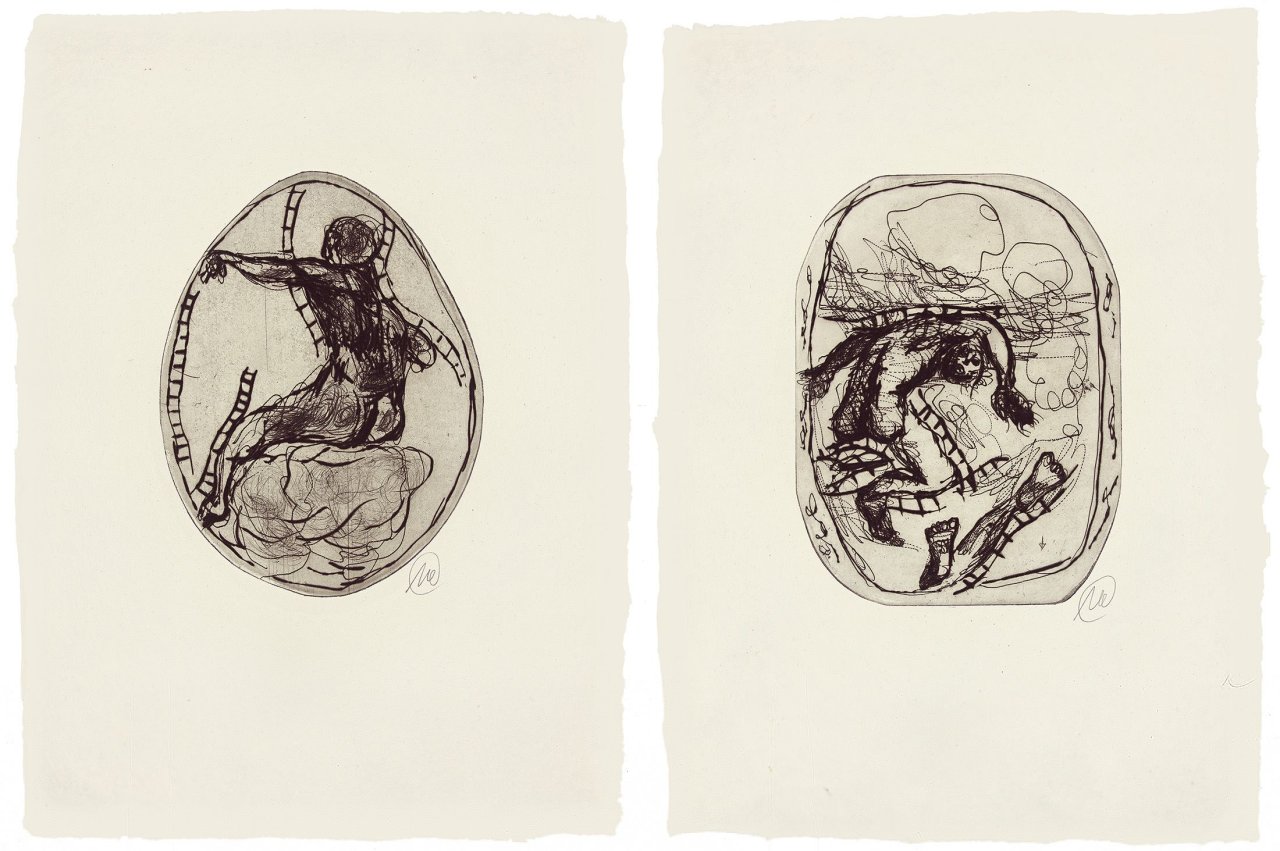 This picture shows the following artwork: Markus Lüpertz. „Titanenschlacht“. 2001.