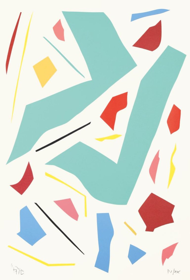 Auf diesem Bild ist das folgende Kunstwerk zu sehen: Imi Knoebel. „Messerschnitte“. 1993.