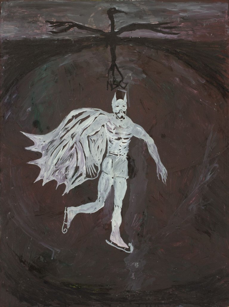 Auf diesem Bild ist das folgende Kunstwerk zu sehen: Andy Hope. Ohne Titel (Batman). 2004.