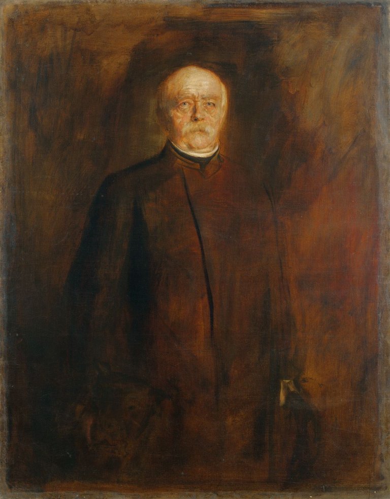 Auf diesem Bild ist das folgende Kunstwerk zu sehen: Franz von Lenbach. Fürst Bismarck.