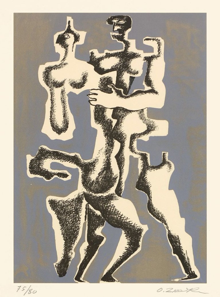 Auf diesem Bild ist das folgende Kunstwerk zu sehen: Ossip Zadkine. „Image Furtive“. 1962.