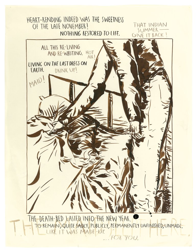 Auf diesem Bild ist das folgende Kunstwerk zu sehen: Raymond Pettibon. Ohne Titel. 1990.