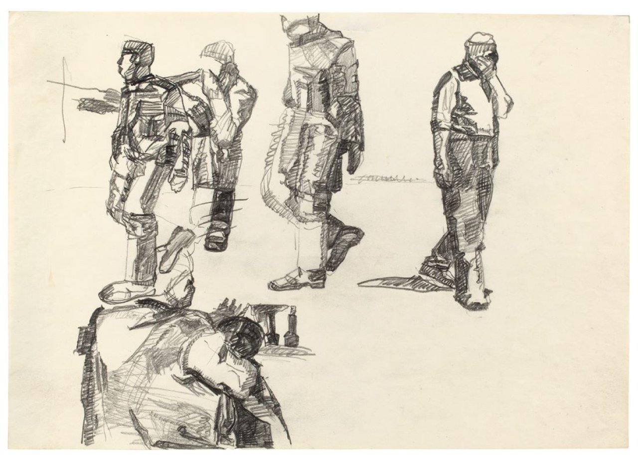Auf diesem Bild ist das folgende Kunstwerk zu sehen: Eugen Schönebeck. Ohne Titel. 1973.