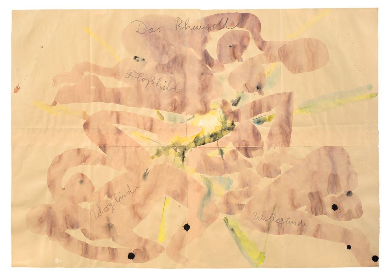 This picture shows the following artwork: Anselm Kiefer. Das Rheingold. 1976.