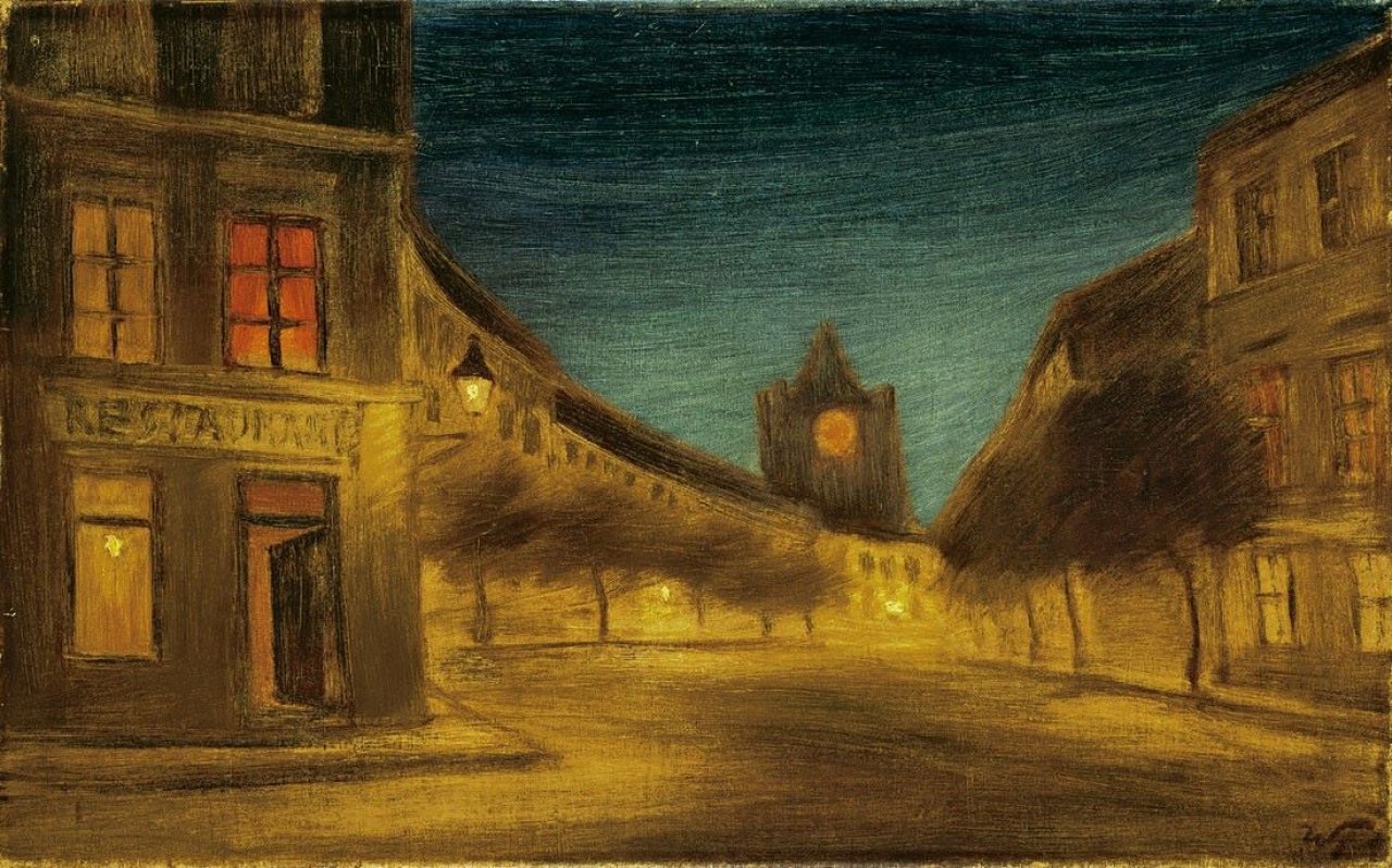 Auf diesem Bild ist das folgende Kunstwerk zu sehen: Werner Heldt. „Sommernacht“. Um 1928.
