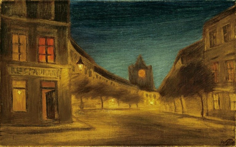 Auf diesem Bild ist das folgende Kunstwerk zu sehen: Werner Heldt. „Sommernacht“. Um 1928.