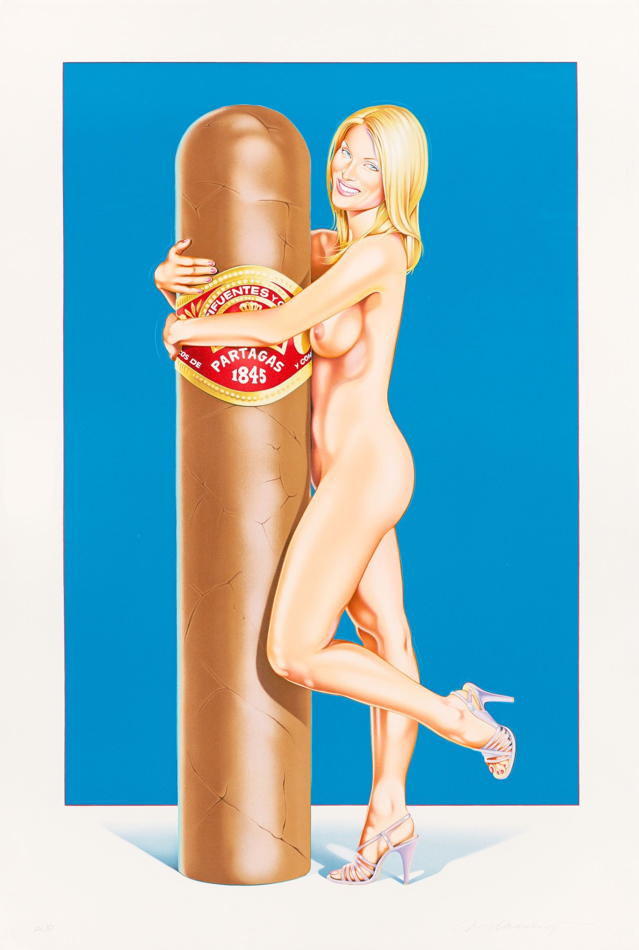 Auf diesem Bild ist das folgende Kunstwerk zu sehen: Mel Ramos. „Hav-a-Havanna #11“. 2016.