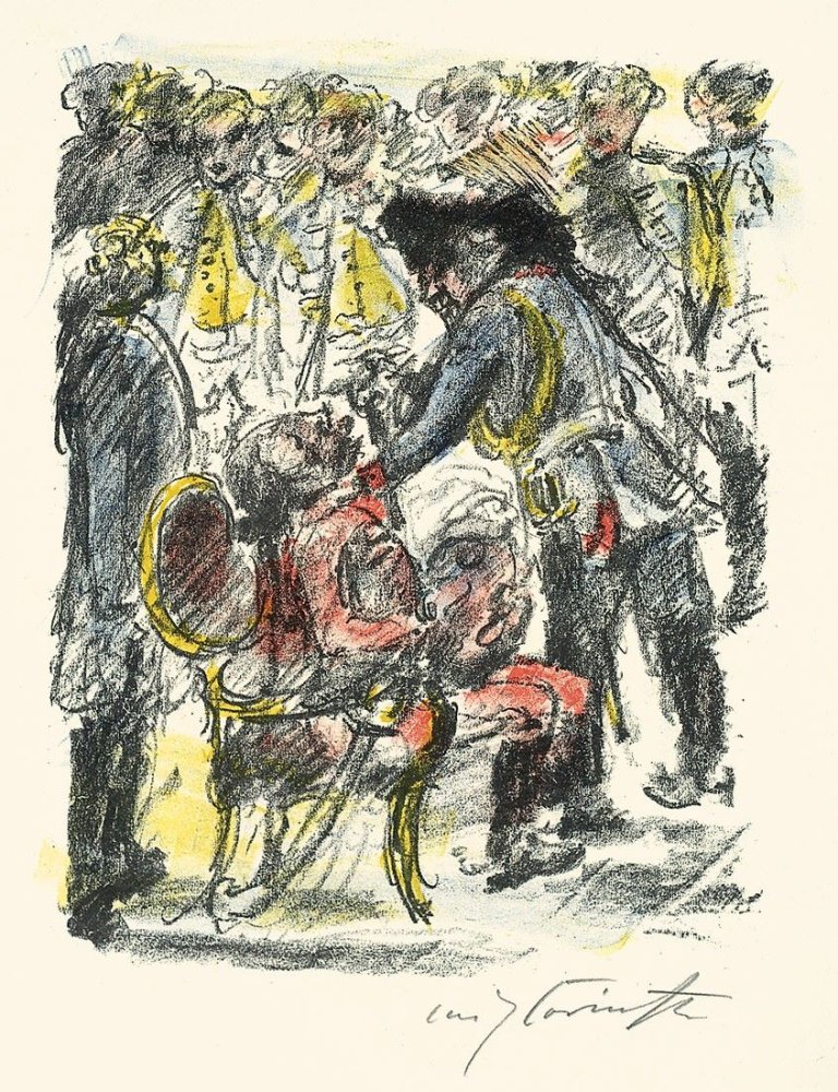 This picture shows the following artwork: Lovis Corinth. „Der alte Fritz und der alte Ziethen“. 1921.
