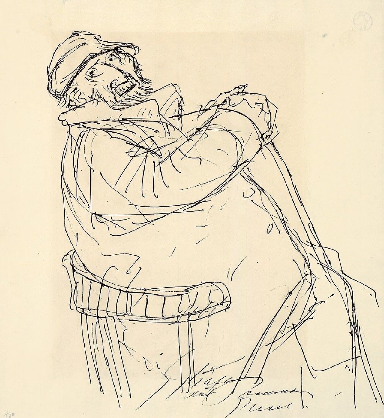 Auf diesem Bild ist das folgende Kunstwerk zu sehen: Paul Holz. „Schäfer aus Pommern“.