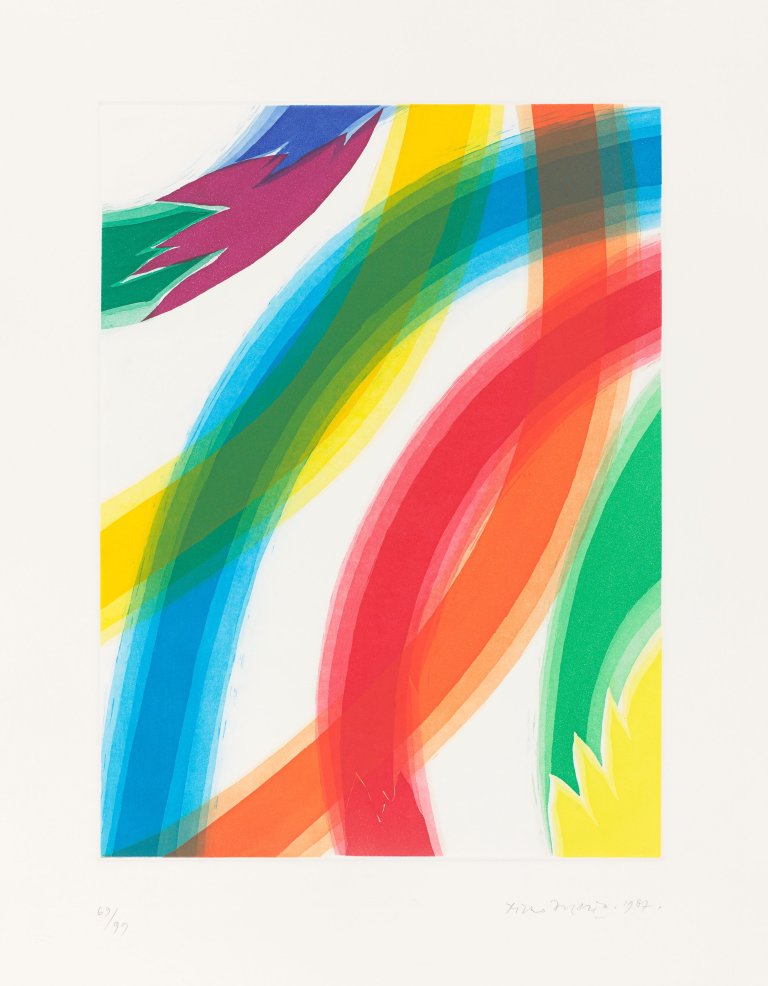 Auf diesem Bild ist das folgende Kunstwerk zu sehen: Piero Dorazio. Ohne Titel. 1987.