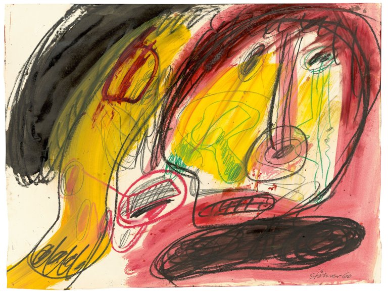 Auf diesem Bild ist das folgende Kunstwerk zu sehen: Walter Stöhrer. Ohne Titel. 1966.