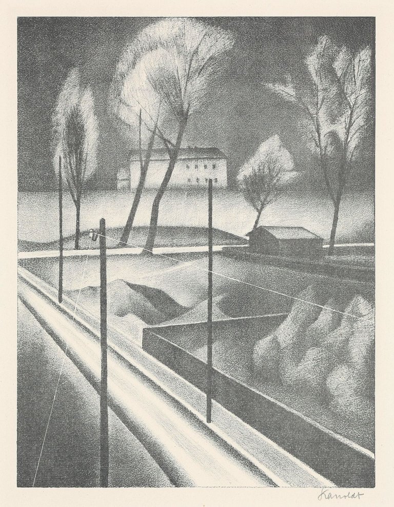 Auf diesem Bild ist das folgende Kunstwerk zu sehen: Alexander Kanoldt. „Rauhreif oder Frost“. 1923.