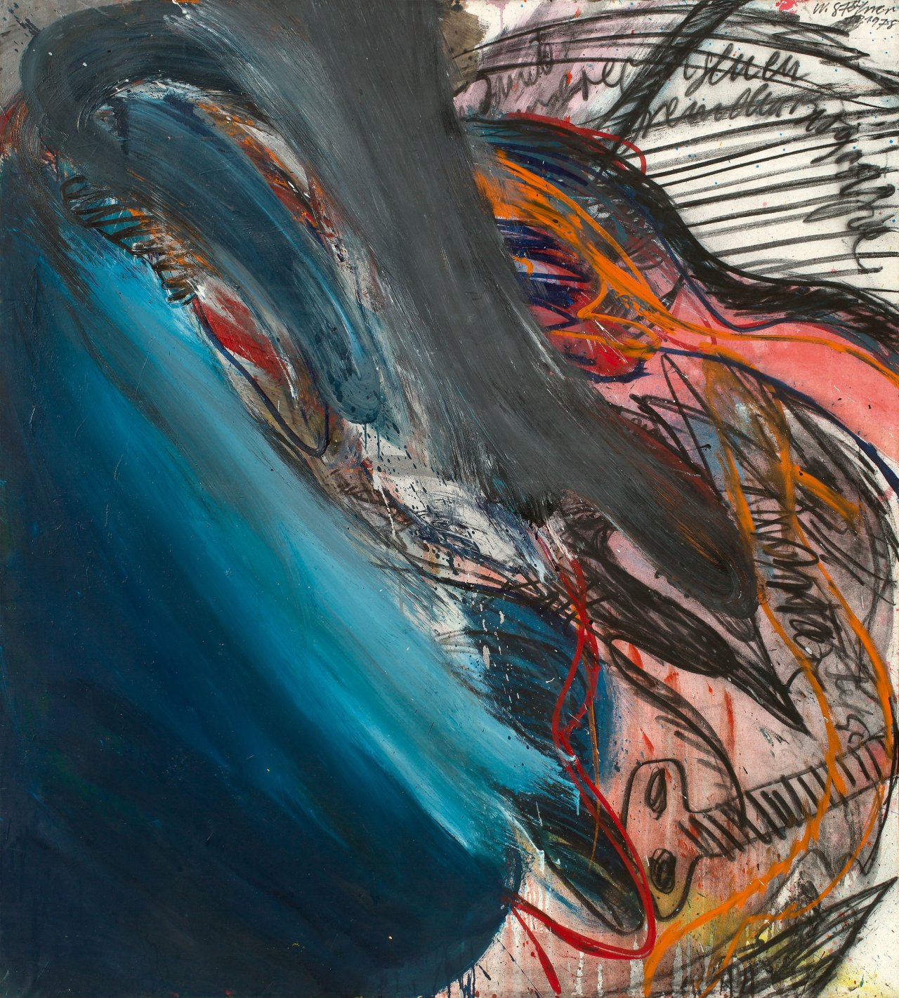 Auf diesem Bild ist das folgende Kunstwerk zu sehen: Walter Stöhrer. „Kopf-Orpheus I“. 1978.
