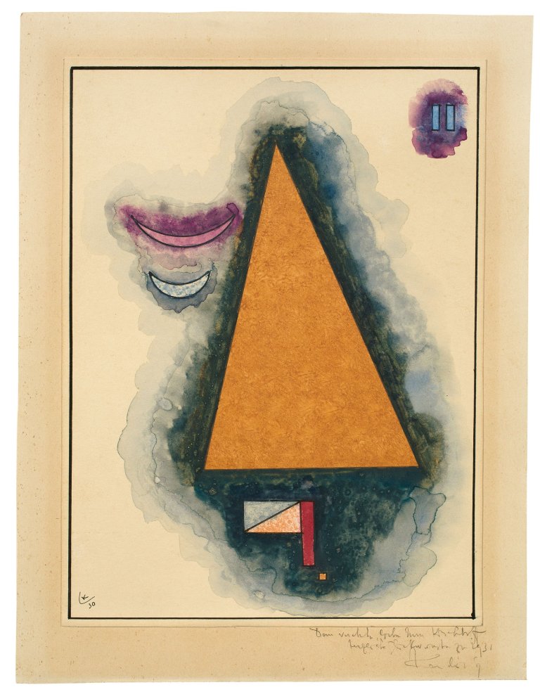 Auf diesem Bild ist das folgende Kunstwerk zu sehen: Wassily Kandinsky. „Ohne Titel“. 1930.