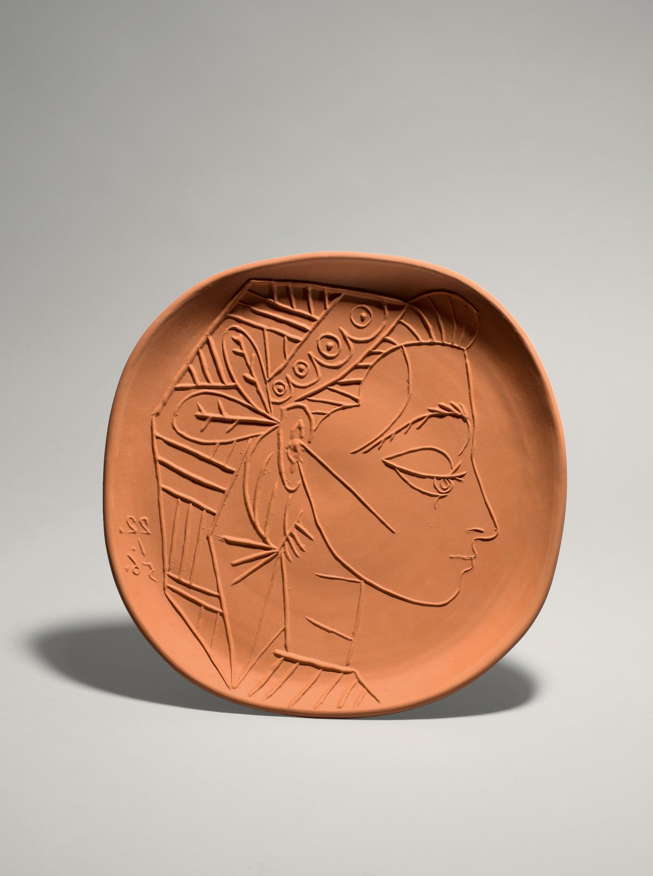 Auf diesem Bild ist das folgende Kunstwerk zu sehen: Pablo Picasso. „Profil de Jacqueline“. 1956.