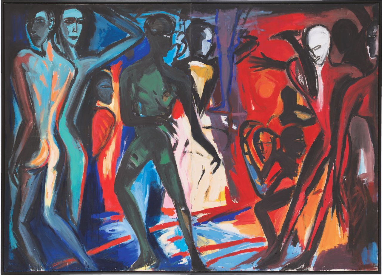 Auf diesem Bild ist das folgende Kunstwerk zu sehen: Helmut Middendorf. „City of the red nights II.“. 1982.