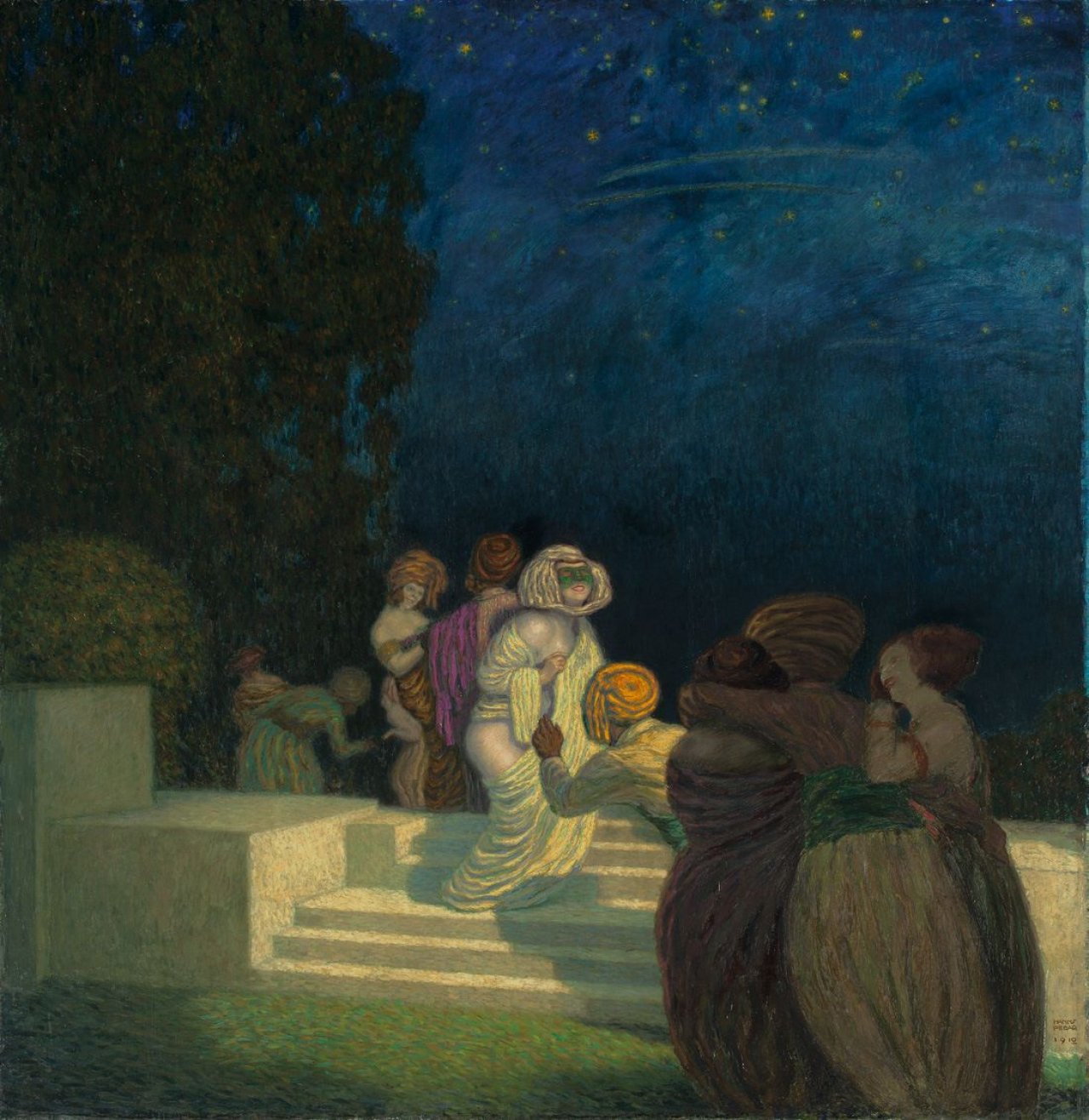 Auf diesem Bild ist das folgende Kunstwerk zu sehen: Hanns Pellar. „Sinnliche Nacht“. 1912.
