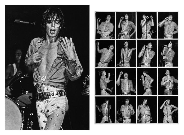 Auf diesem Bild ist das folgende Kunstwerk zu sehen: Walter Vogel. „Mick Jagger“. 1974.