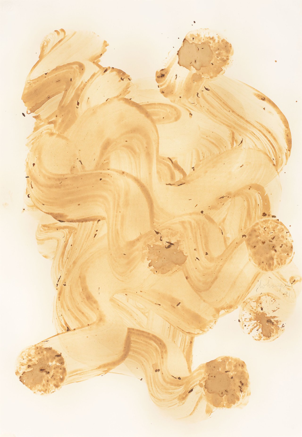 Auf diesem Bild ist das folgende Kunstwerk zu sehen: Jiří Georg Dokoupil. „Vermalung II“. 1991.