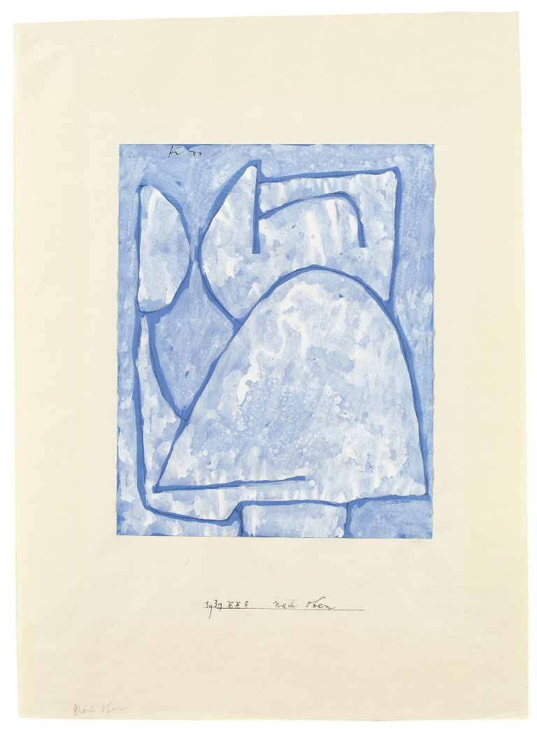 This picture shows the following artwork: Paul Klee. „Nach oben“. 1939.
