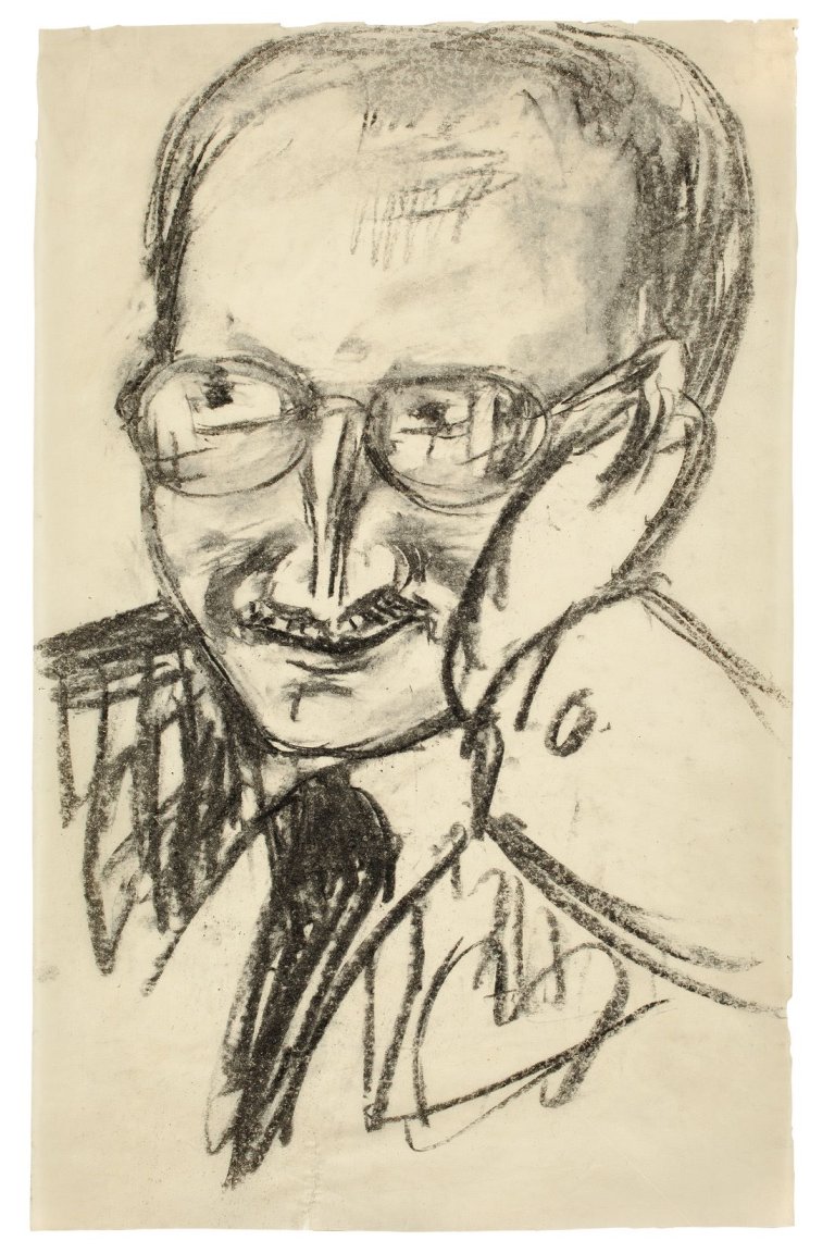 Auf diesem Bild ist das folgende Kunstwerk zu sehen: Max Beckmann. Portrait Henry Radford Hope. 1950.