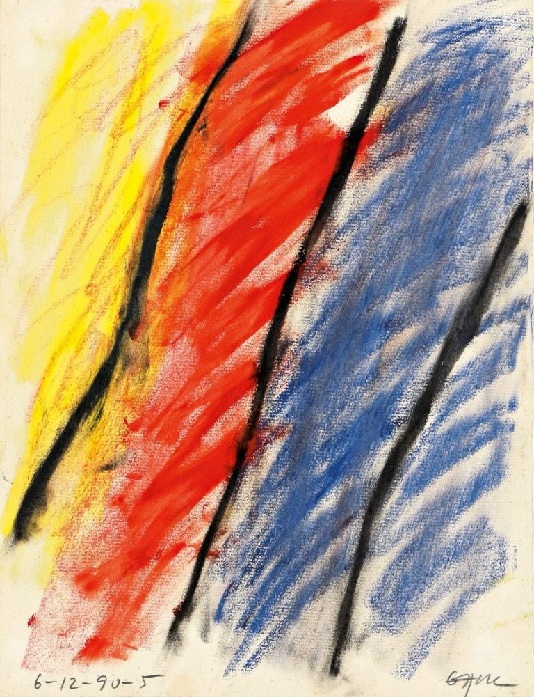 Auf diesem Bild ist das folgende Kunstwerk zu sehen: Winfred Gaul. „6-12-90-5“. 1990.