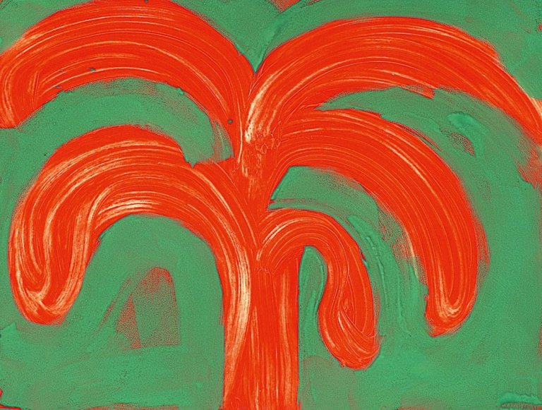 Auf diesem Bild ist das folgende Kunstwerk zu sehen: Howard Hodgkin. „Indian Tree“. 1991.
