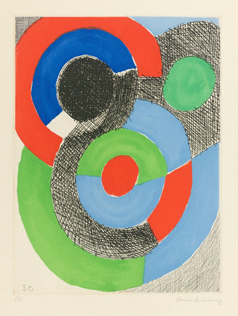 Auf diesem Bild ist das folgende Kunstwerk zu sehen: Sonia Delaunay. Rythme coloré.