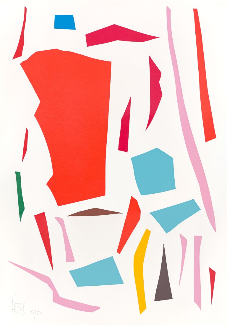 Auf diesem Bild ist das folgende Kunstwerk zu sehen: Imi Knoebel. „Messerschnitte“. 1993.