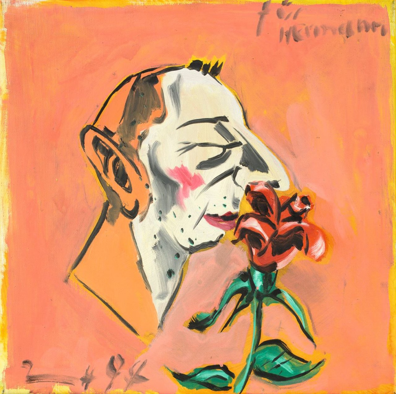Auf diesem Bild ist das folgende Kunstwerk zu sehen: Jörg Immendorff. Ohne Titel. 1994.