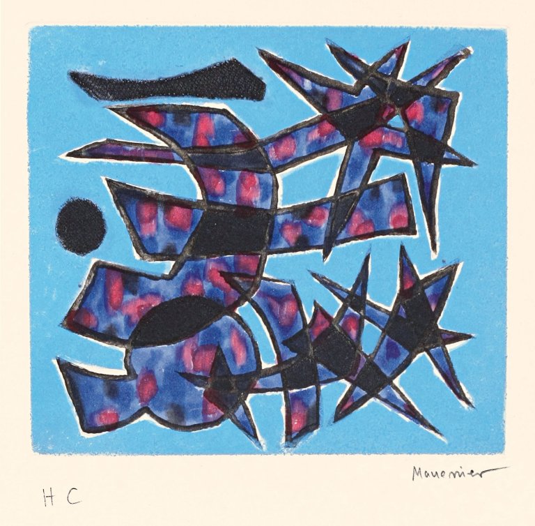 Auf diesem Bild ist das folgende Kunstwerk zu sehen: Alfred Manessier. Ohne Titel. 1950er Jahre.