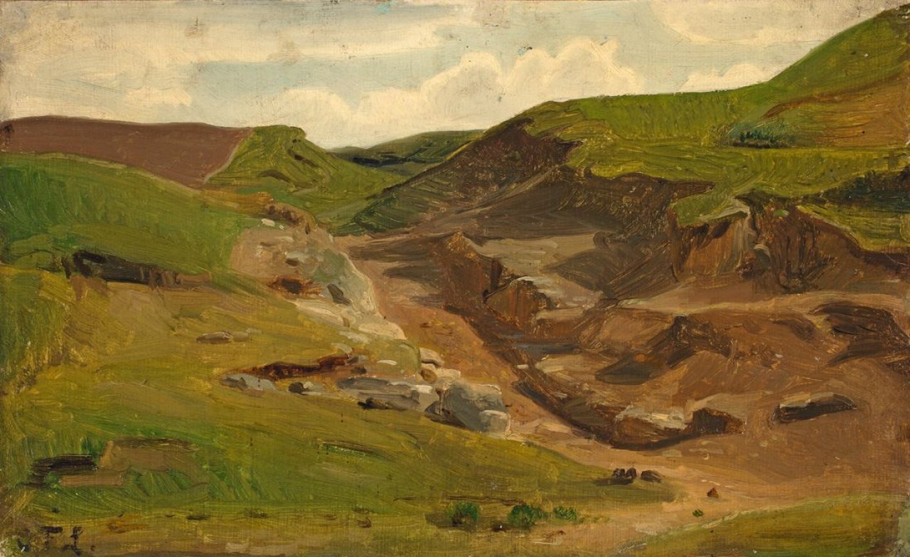 Auf diesem Bild ist das folgende Kunstwerk zu sehen: Carl Friedrich Lessing. Eifellandschaft.