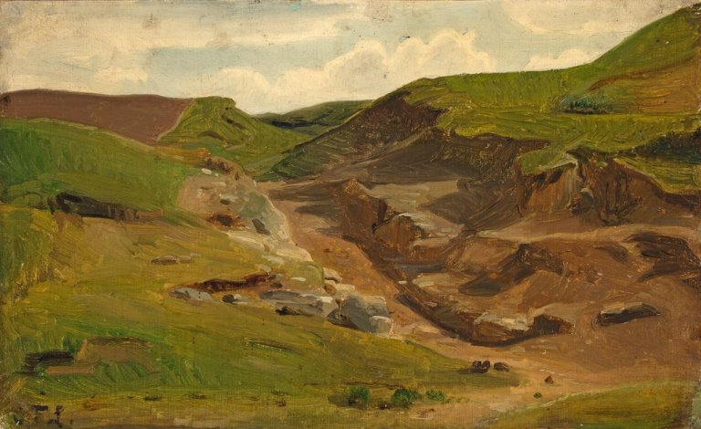 Auf diesem Bild ist das folgende Kunstwerk zu sehen: Carl Friedrich Lessing. Eifellandschaft.