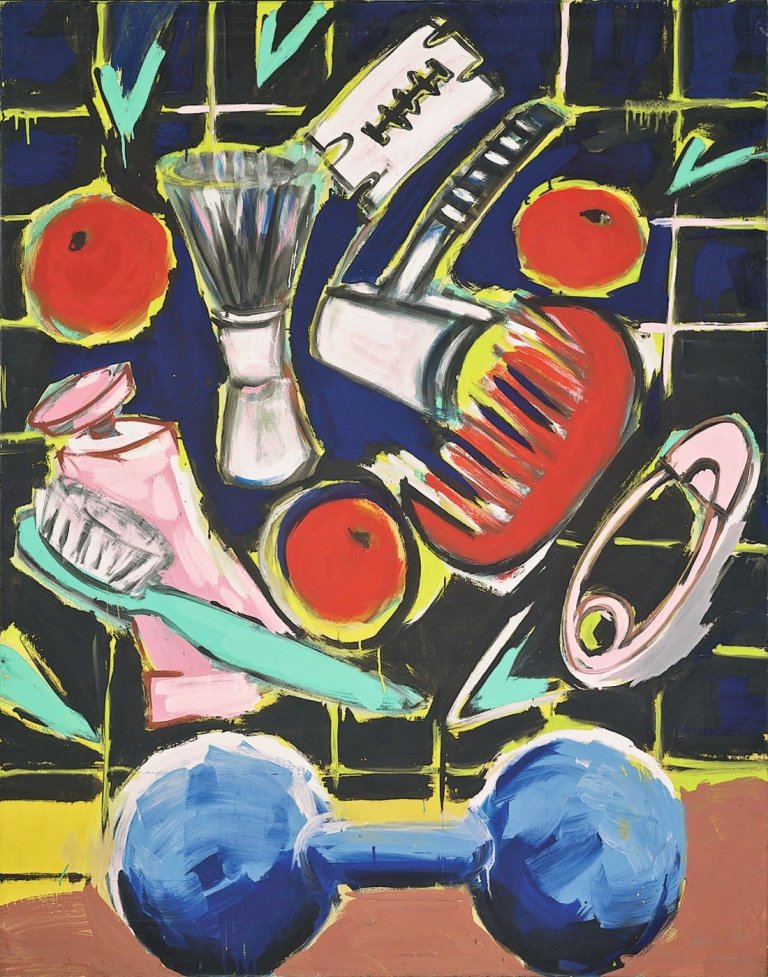Auf diesem Bild ist das folgende Kunstwerk zu sehen: Elvira Bach. Ohne Titel. 1981.